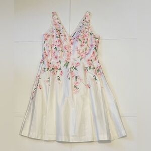 Ralph Lauren Pink and White Floral Dress